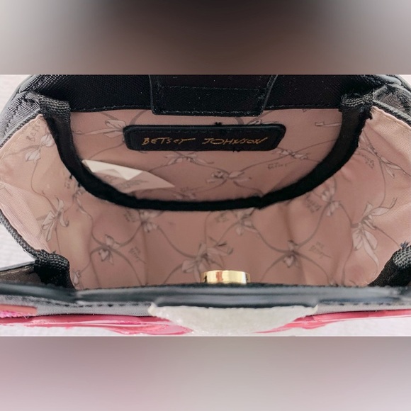 Betsey Johnson Sparkle Sunglasses Dog Pup Crossbody bag - Picture 10 of 12